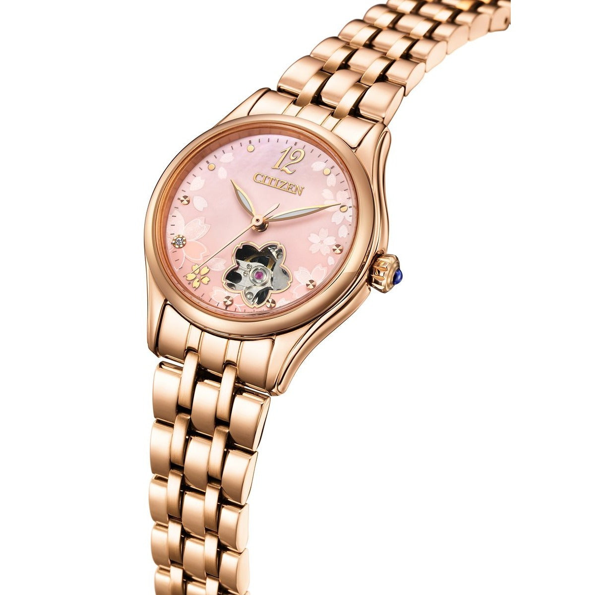 シチズンコレクション CITIZEN COLLECTION メカニカル 自動巻き 機械式 オープンハート 限定モデル 桜 腕時計 レディース PR1042-82Y【2025 新作】