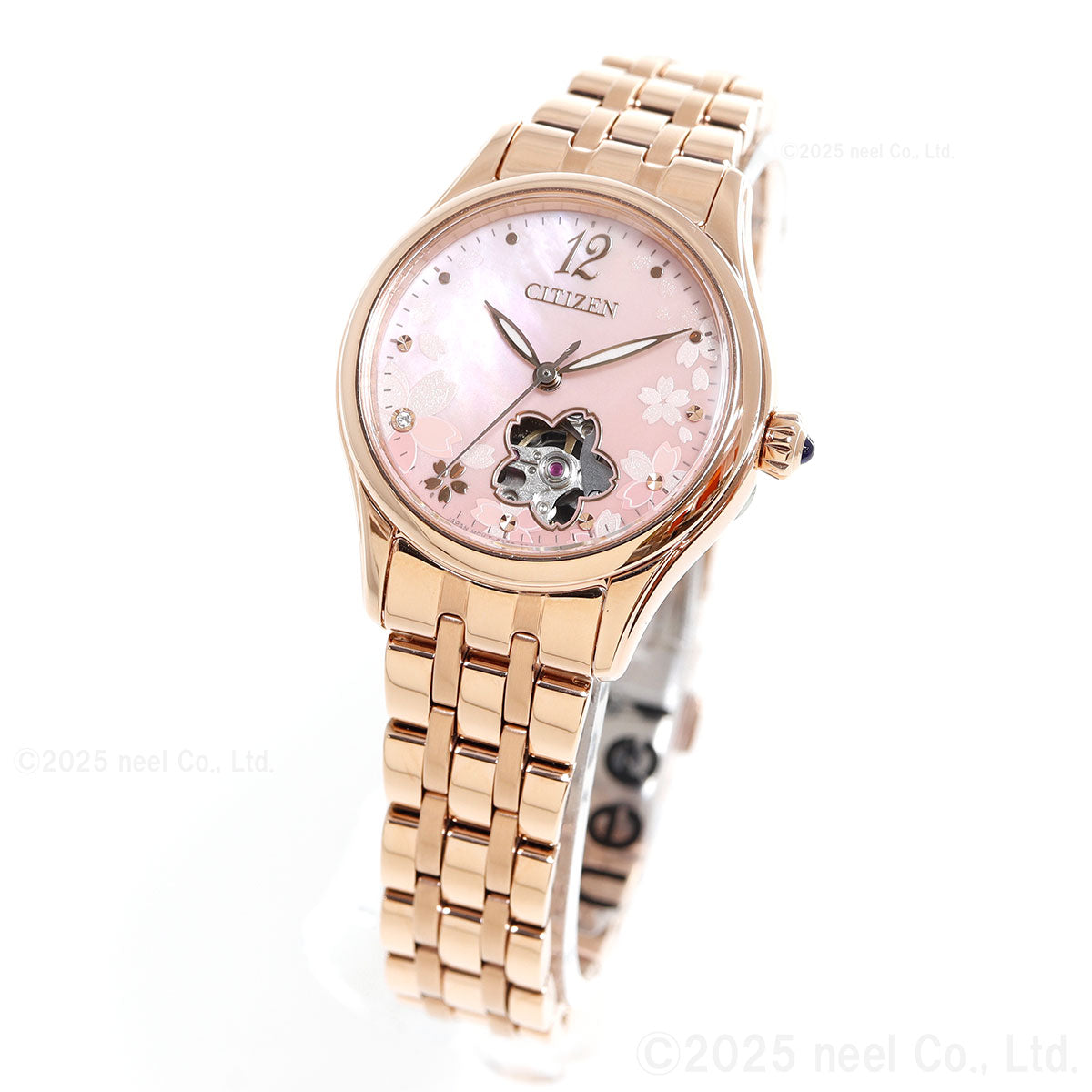 シチズンコレクション CITIZEN COLLECTION メカニカル 自動巻き 機械式 オープンハート 限定モデル 桜 腕時計 レディース PR1042-82Y【2025 新作】