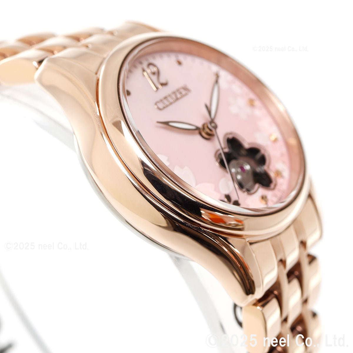 シチズンコレクション CITIZEN COLLECTION メカニカル 自動巻き 機械式 オープンハート 限定モデル 桜 腕時計 レディース PR1042-82Y【2025 新作】