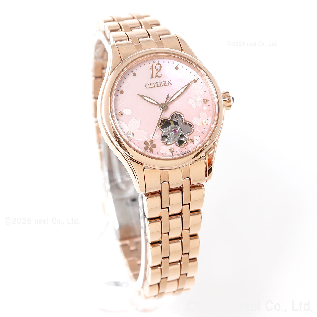 シチズンコレクション CITIZEN COLLECTION メカニカル 自動巻き 機械式 オープンハート 限定モデル 桜 腕時計 レディース PR1042-82Y【2025 新作】