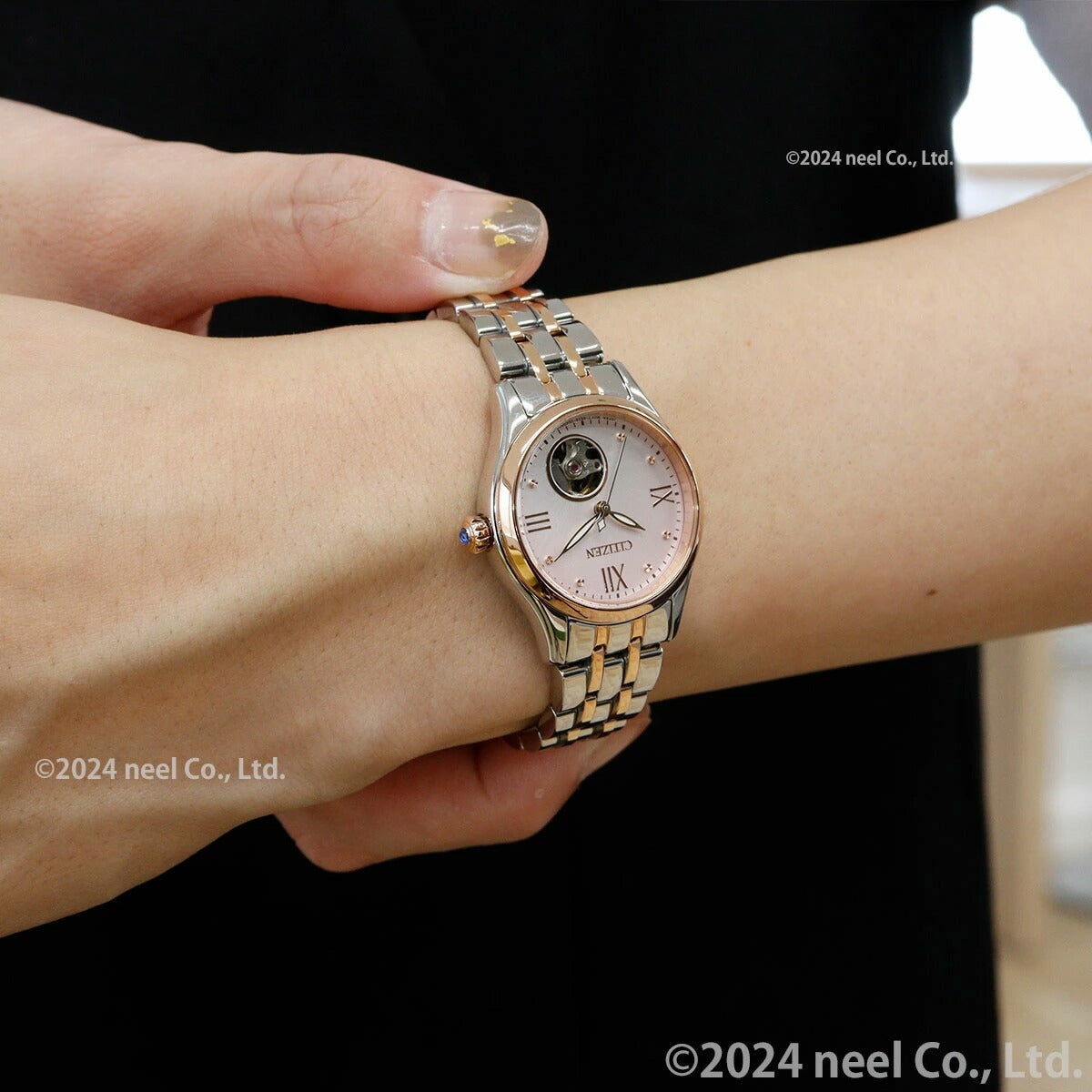 シチズンコレクション CITIZEN COLLECTION メカニカル 自動巻き 機械式 腕時計 レディース PR1044-87X オープンハート【2024 新作】