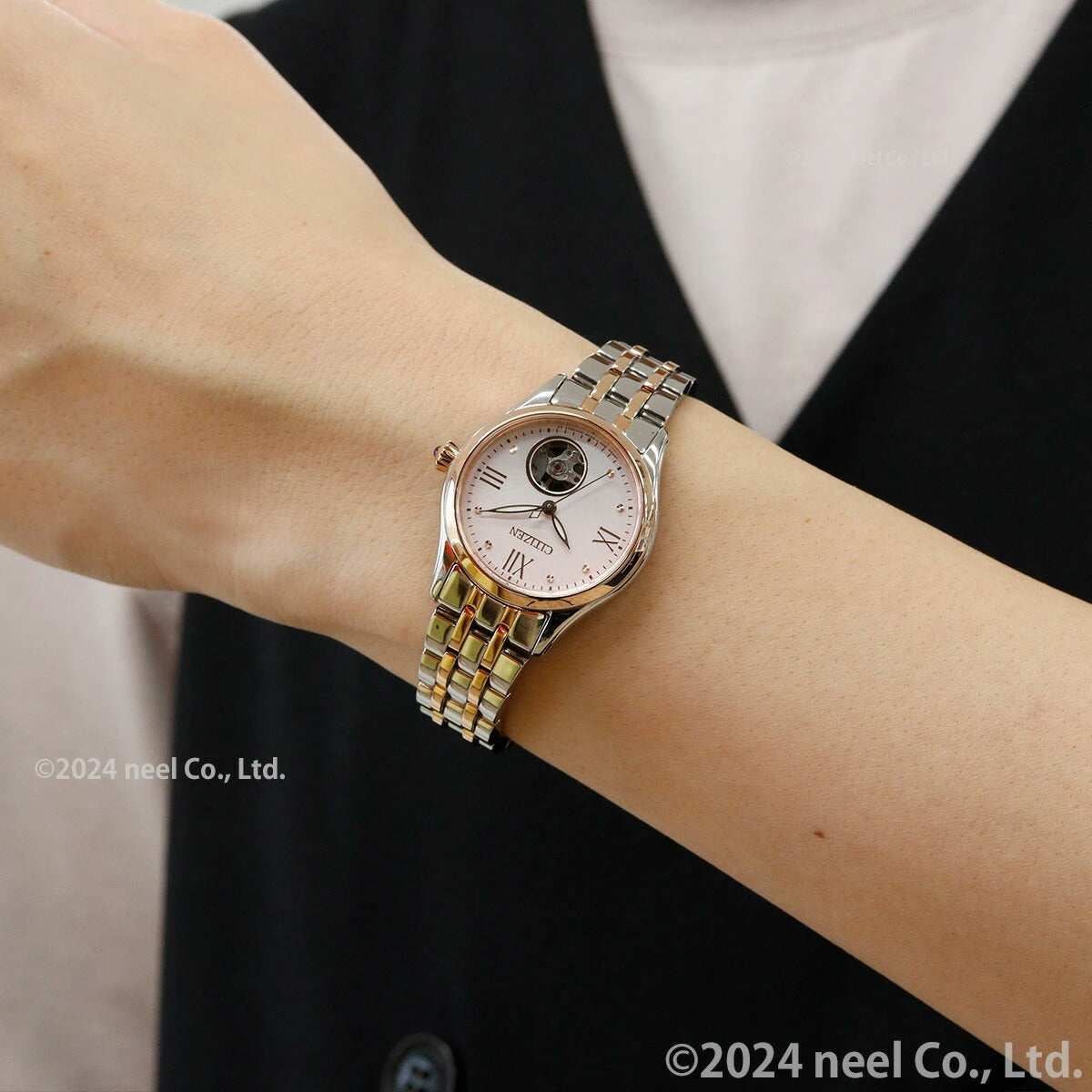 シチズンコレクション CITIZEN COLLECTION メカニカル 自動巻き 機械式 腕時計 レディース PR1044-87X オープンハート【2024 新作】