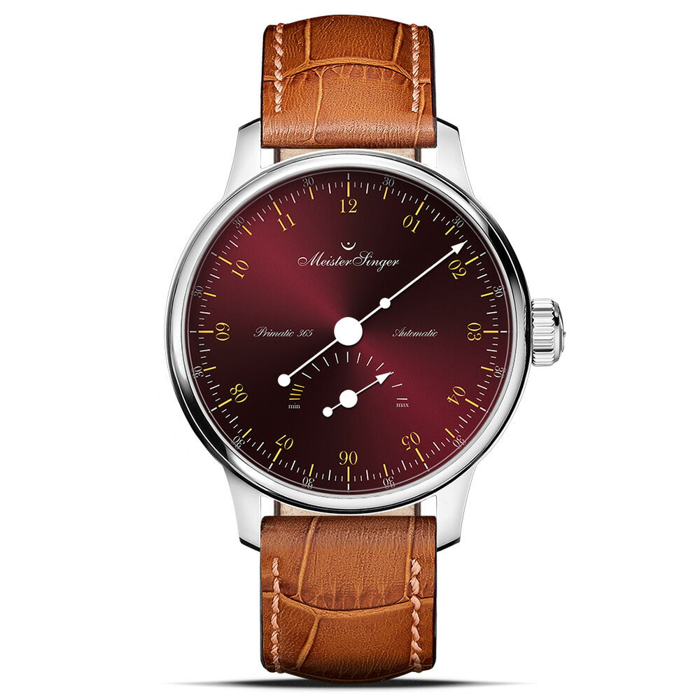 マイスタージンガー MeisterSinger プリマティック 365 サンバースト ボルドー&ゴールド Primatic 365 Sunburst 自動巻き 腕時計 PR365911G【2025 新作】