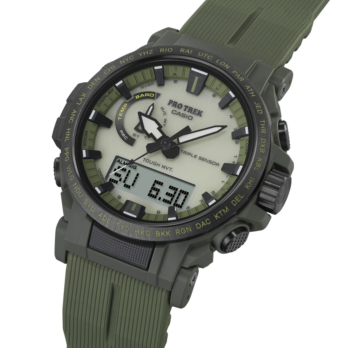 カシオ プロトレック CASIO PRO TREK 電波 ソーラー 腕時計 メンズ Climber Line PRW-61LD-3JF【2025 新作】