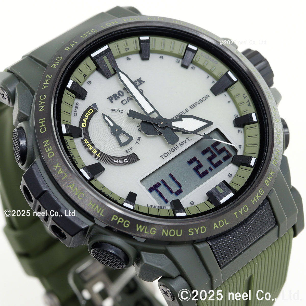 カシオ プロトレック CASIO PRO TREK 電波 ソーラー 腕時計 メンズ Climber Line PRW-61LD-3JF【2025 新作】