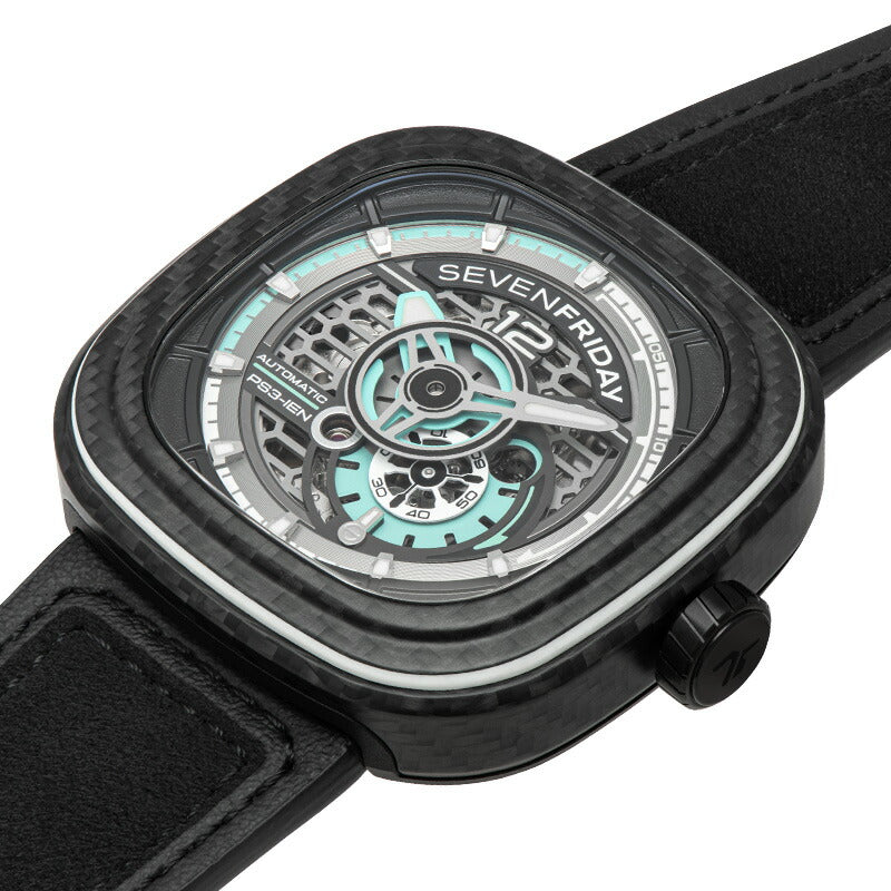 セブンフライデー SEVENFRIDAY PS3/01 Jade Carbon PS-Series 腕時計 メンズ 自動巻き