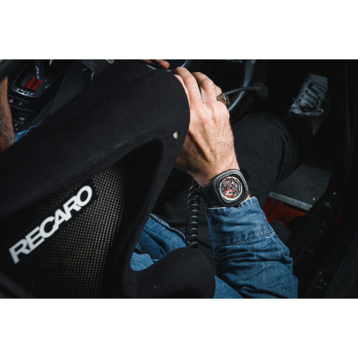 セブンフライデー SEVENFRIDAY PS3/02 Ruby Carbon PS-Series 腕時計 メンズ 自動巻き