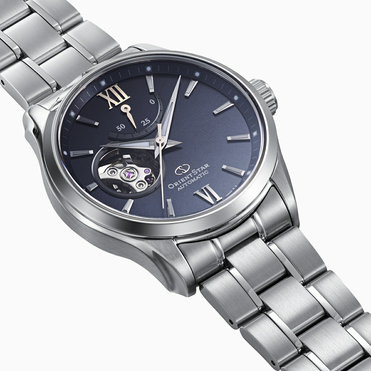 オリエントスター ORIENT STAR コンテンポラリー セミスケルトン MovingBlue 国内250本限定 腕時計 自動巻 機械式 日本製 RK-AT0021L 雪明かり【2025 新作】