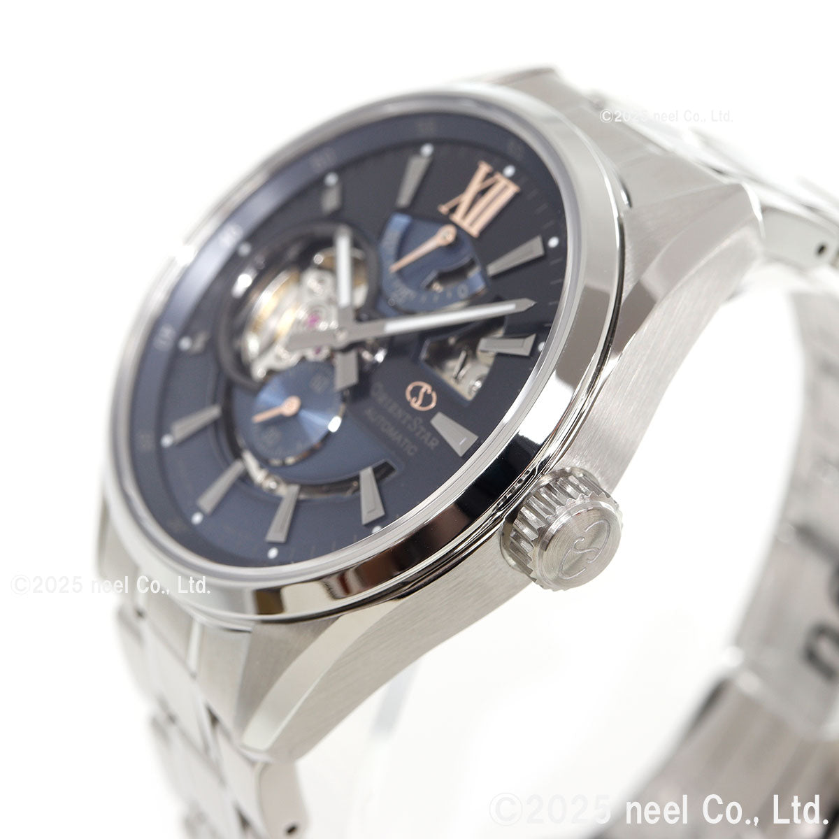 オリエントスター ORIENT STAR コンテンポラリー モダンスケルトン MovingBlue 国内300本限定 腕時計 自動巻 機械式 日本製 RK-AV0132L 雪明かり【2025 新作】