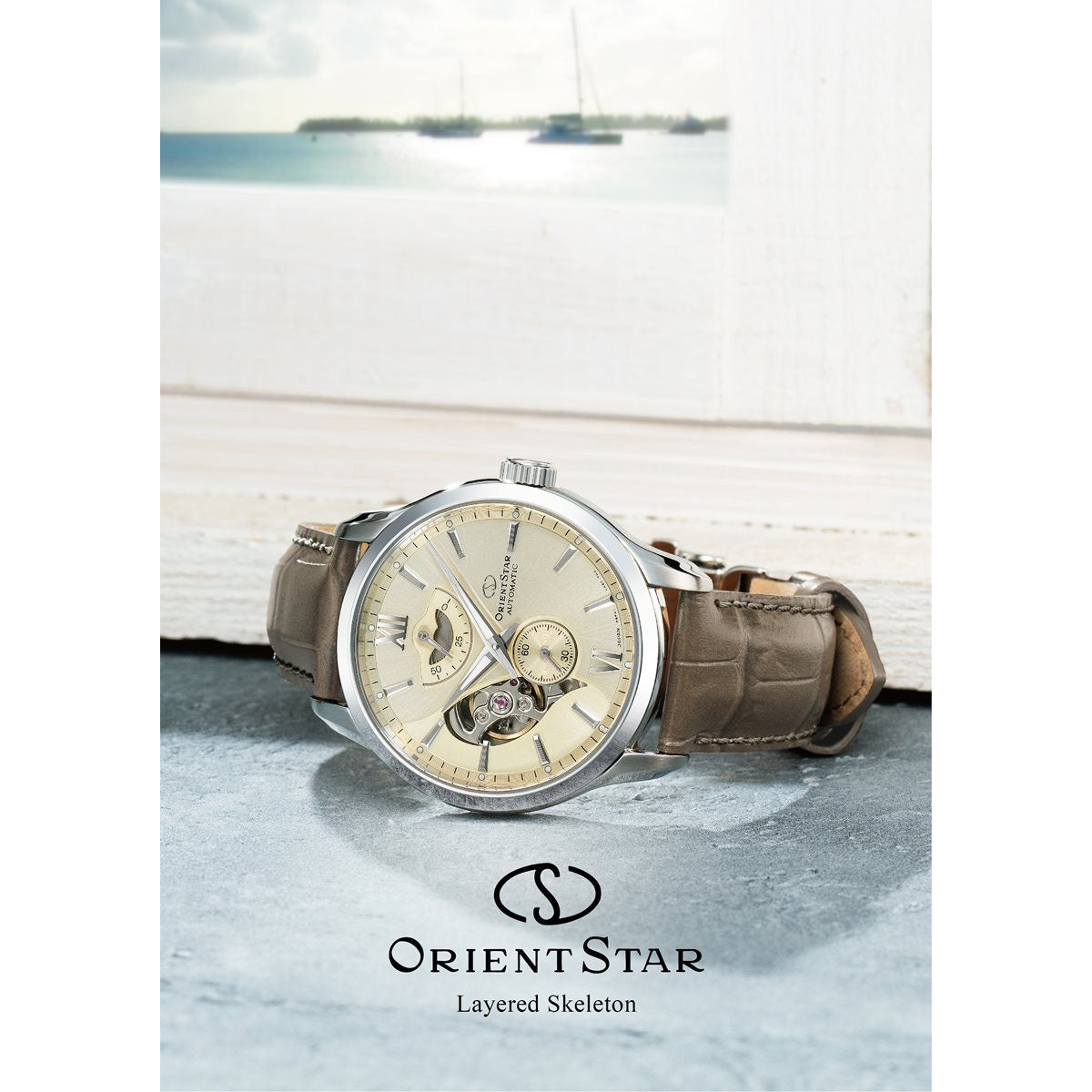 オリエントスター ORIENT STAR コンテンポラリー レイヤードスケルトン 腕時計 メンズ 自動巻 機械式 日本製 RK-AV0B10G【2025 新作】