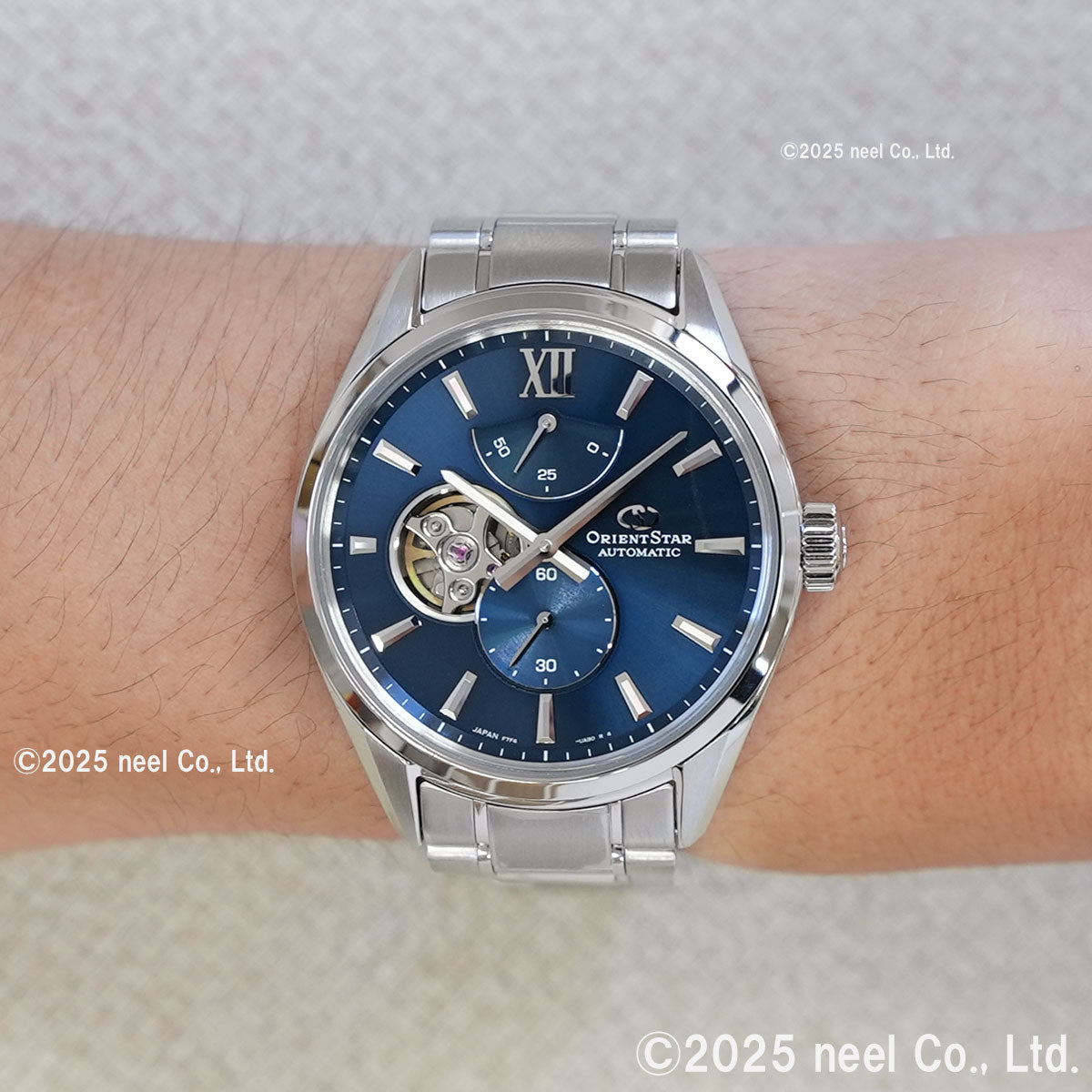 オリエントスター ORIENT STAR M34 F7 セミスケルトン 腕時計 メンズ 自動巻 機械式 日本製 RK-BY0010L【2025 新作】