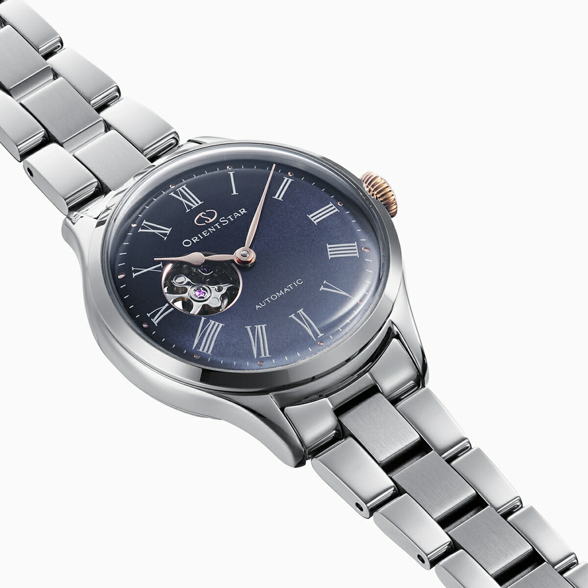 オリエントスター ORIENT STAR クラシックセミスケルトン MovingBlue 国内150本限定 腕時計 レディース 自動巻 機械式 日本製 RK-ND0022L 雪明かり【2025 新作】