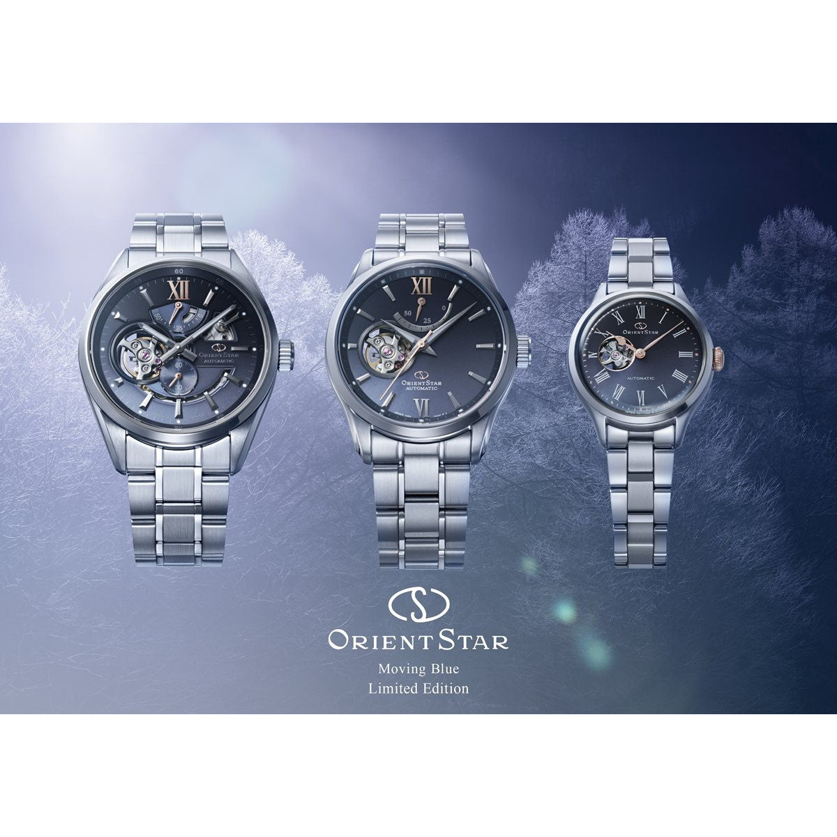 オリエントスター ORIENT STAR クラシックセミスケルトン MovingBlue 国内150本限定 腕時計 レディース 自動巻 機械式 日本製 RK-ND0022L 雪明かり【2025 新作】
