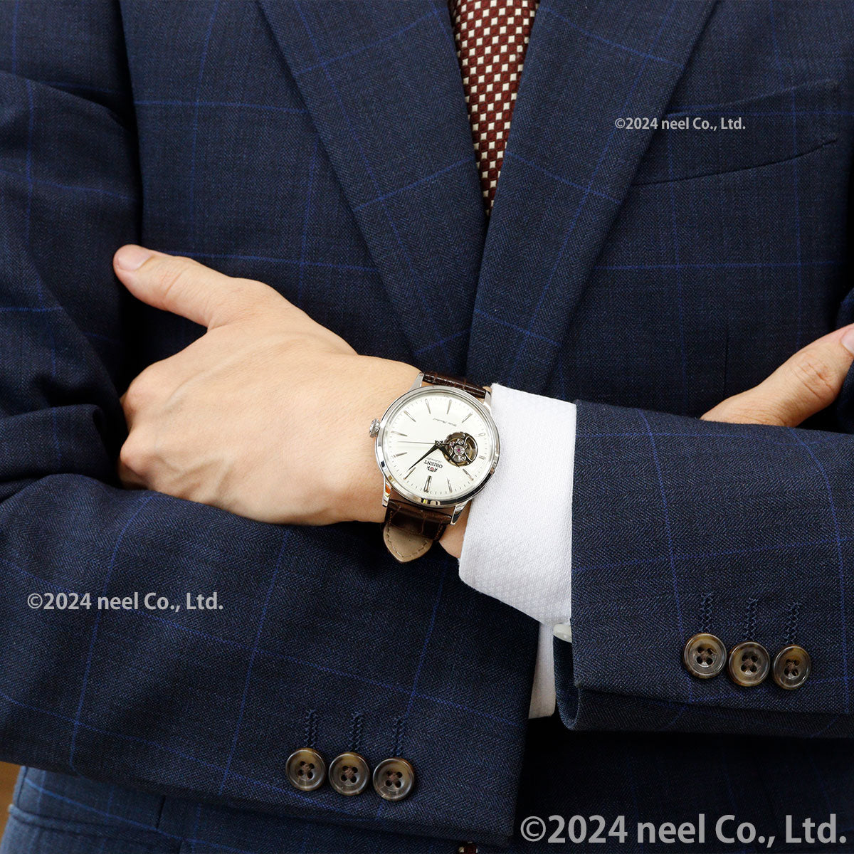オリエント ORIENT クラシック CLASSIC 腕時計 メンズ 自動巻き オートマチック メカニカル セミスケルトン RN-AG0005S