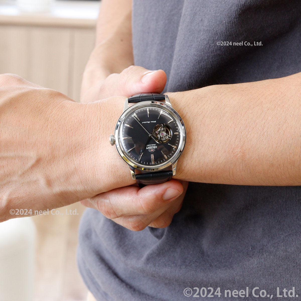 オリエント ORIENT クラシック CLASSIC 腕時計 メンズ 自動巻き オートマチック メカニカル セミスケルトン RN-AG0007B
