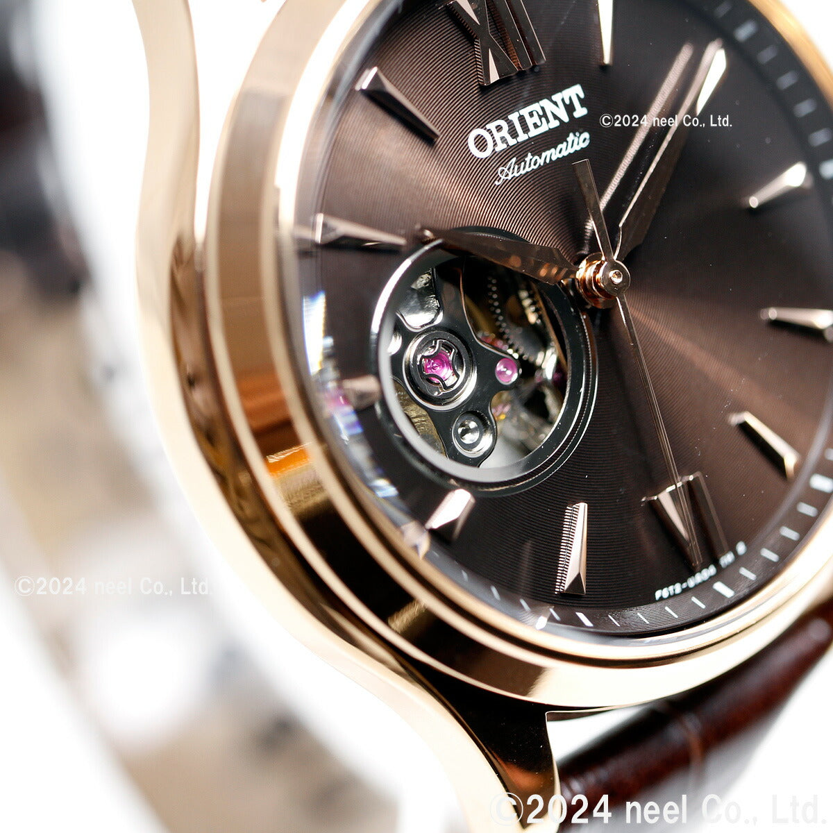 オリエント 腕時計 レディース 自動巻き 機械式 ORIENT クラシック CLASSIC セミスケルトン RN-AG0727Y