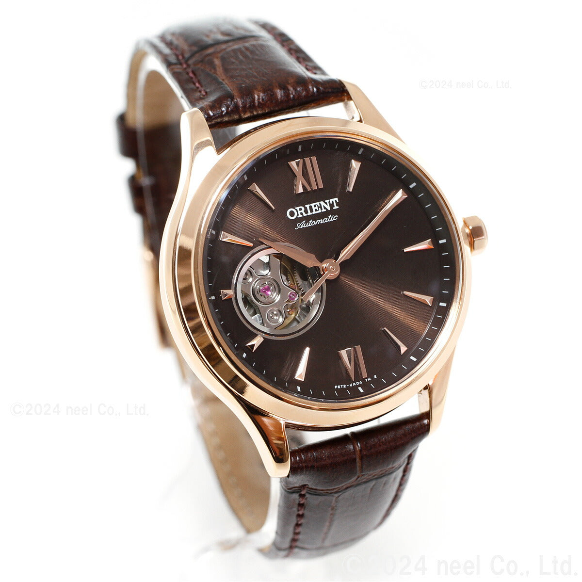 オリエント 腕時計 レディース 自動巻き 機械式 ORIENT クラシック CLASSIC セミスケルトン RN-AG0727Y