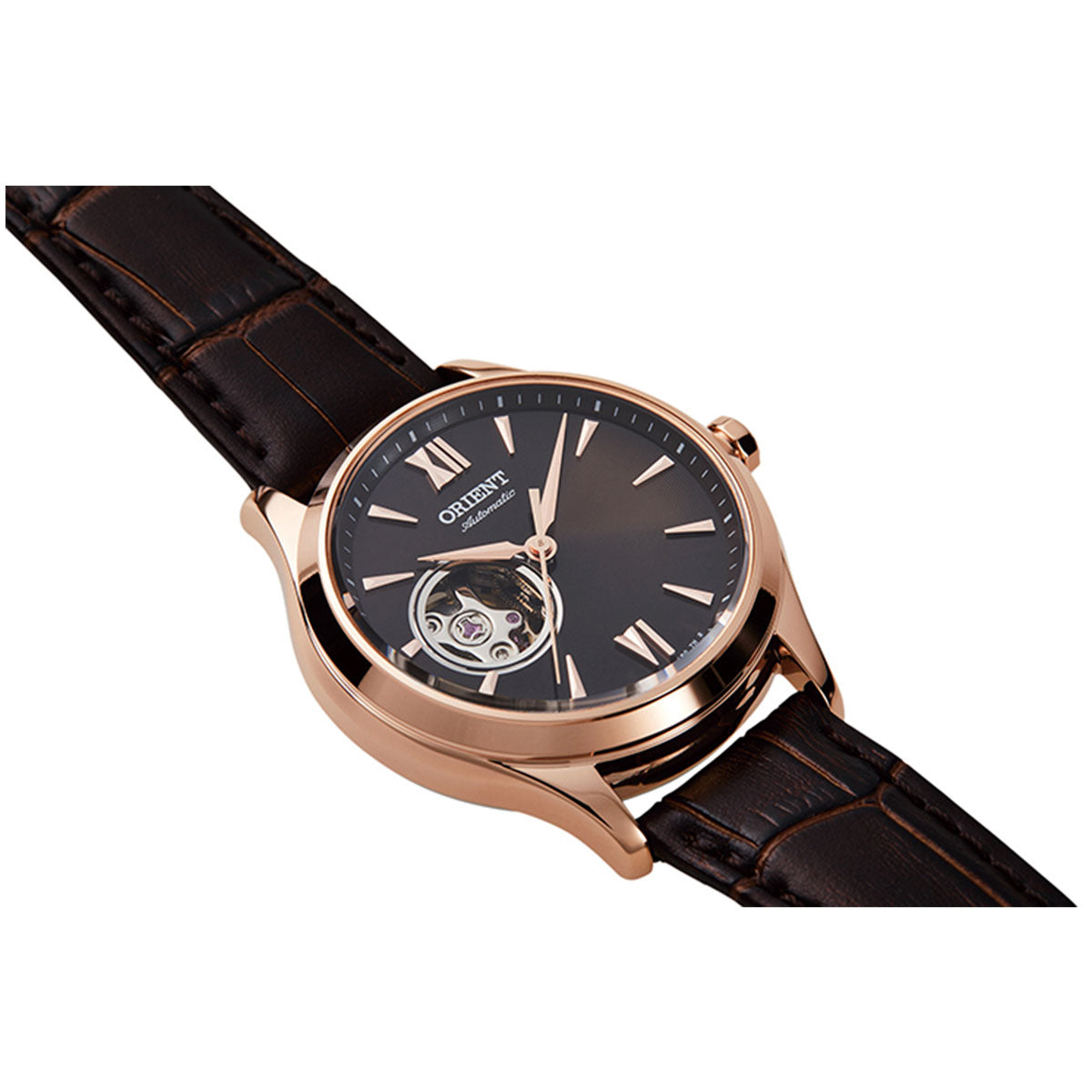 オリエント 腕時計 レディース 自動巻き 機械式 ORIENT クラシック CLASSIC セミスケルトン RN-AG0727Y