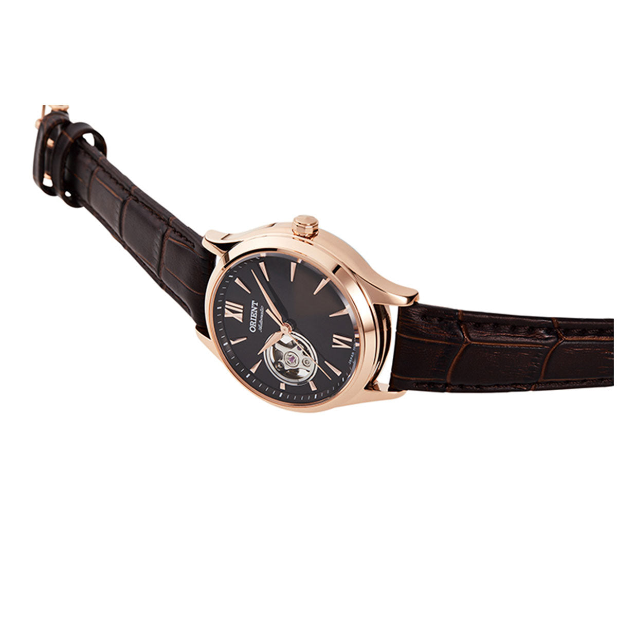 オリエント 腕時計 レディース 自動巻き 機械式 ORIENT クラシック CLASSIC セミスケルトン RN-AG0727Y