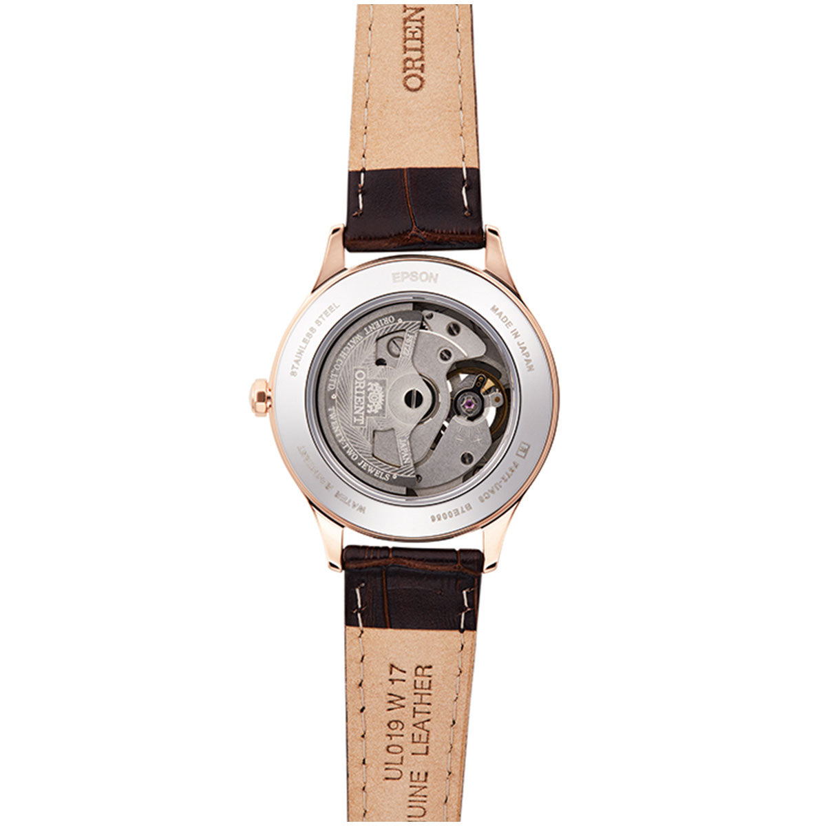 オリエント 腕時計 レディース 自動巻き 機械式 ORIENT クラシック CLASSIC セミスケルトン RN-AG0727Y