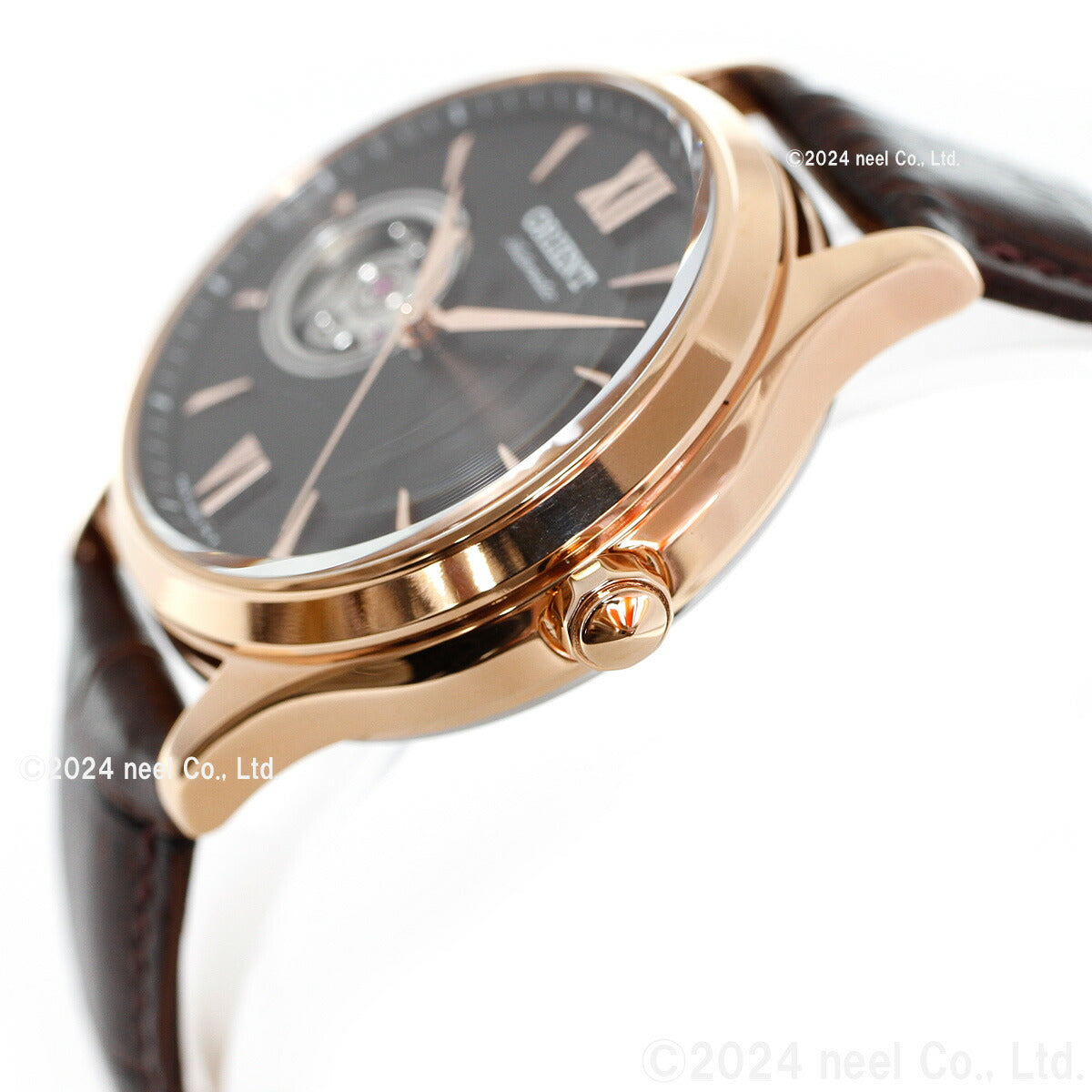 オリエント 腕時計 レディース 自動巻き 機械式 ORIENT クラシック CLASSIC セミスケルトン RN-AG0727Y