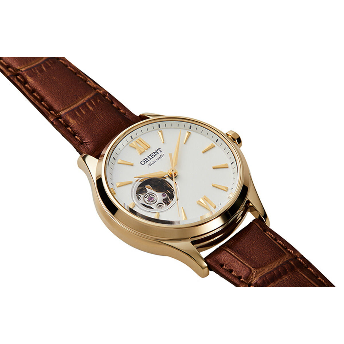 オリエント 腕時計 レディース 自動巻き 機械式 ORIENT クラシック CLASSIC セミスケルトン RN-AG0728S