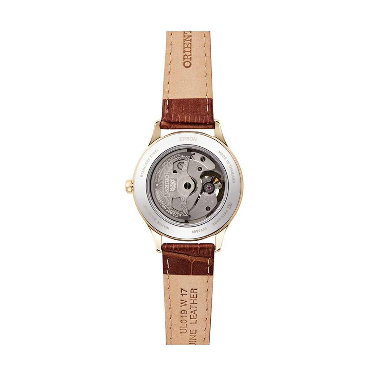 オリエント 腕時計 レディース 自動巻き 機械式 ORIENT クラシック CLASSIC セミスケルトン RN-AG0728S