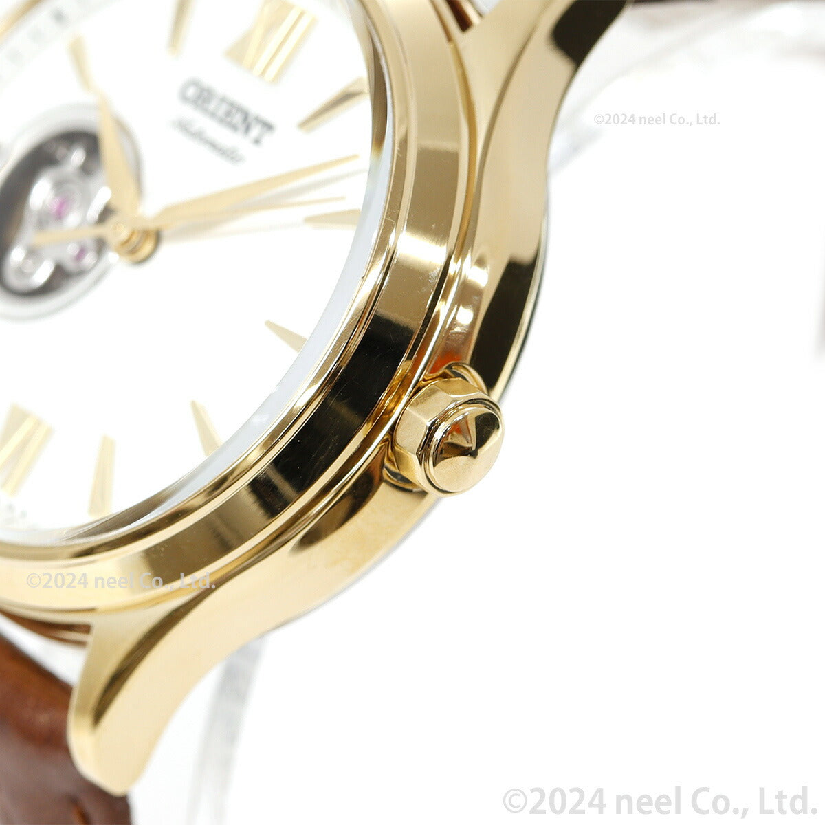 オリエント 腕時計 レディース 自動巻き 機械式 ORIENT クラシック CLASSIC セミスケルトン RN-AG0728S