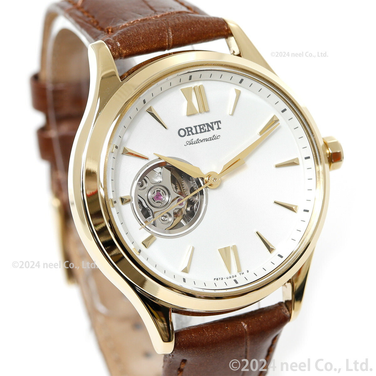 オリエント 腕時計 レディース 自動巻き 機械式 ORIENT クラシック CLASSIC セミスケルトン RN-AG0728S