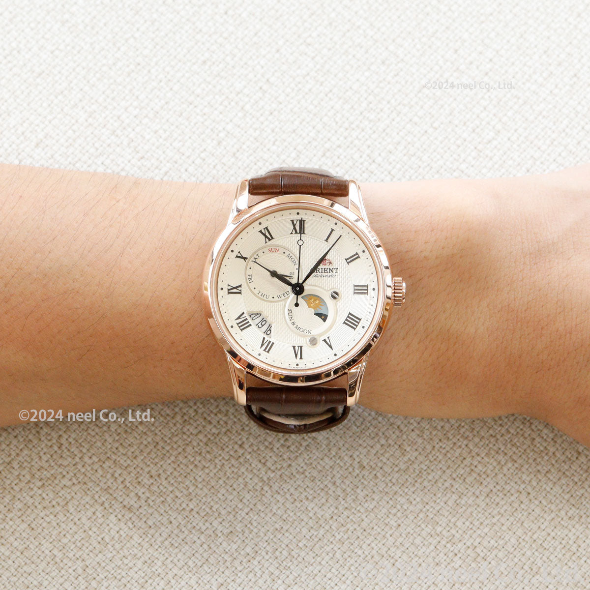 オリエント ORIENT クラシック CLASSIC 腕時計 メンズ 自動巻き オートマチック メカニカル サン&ムーン RN-AK0001S
