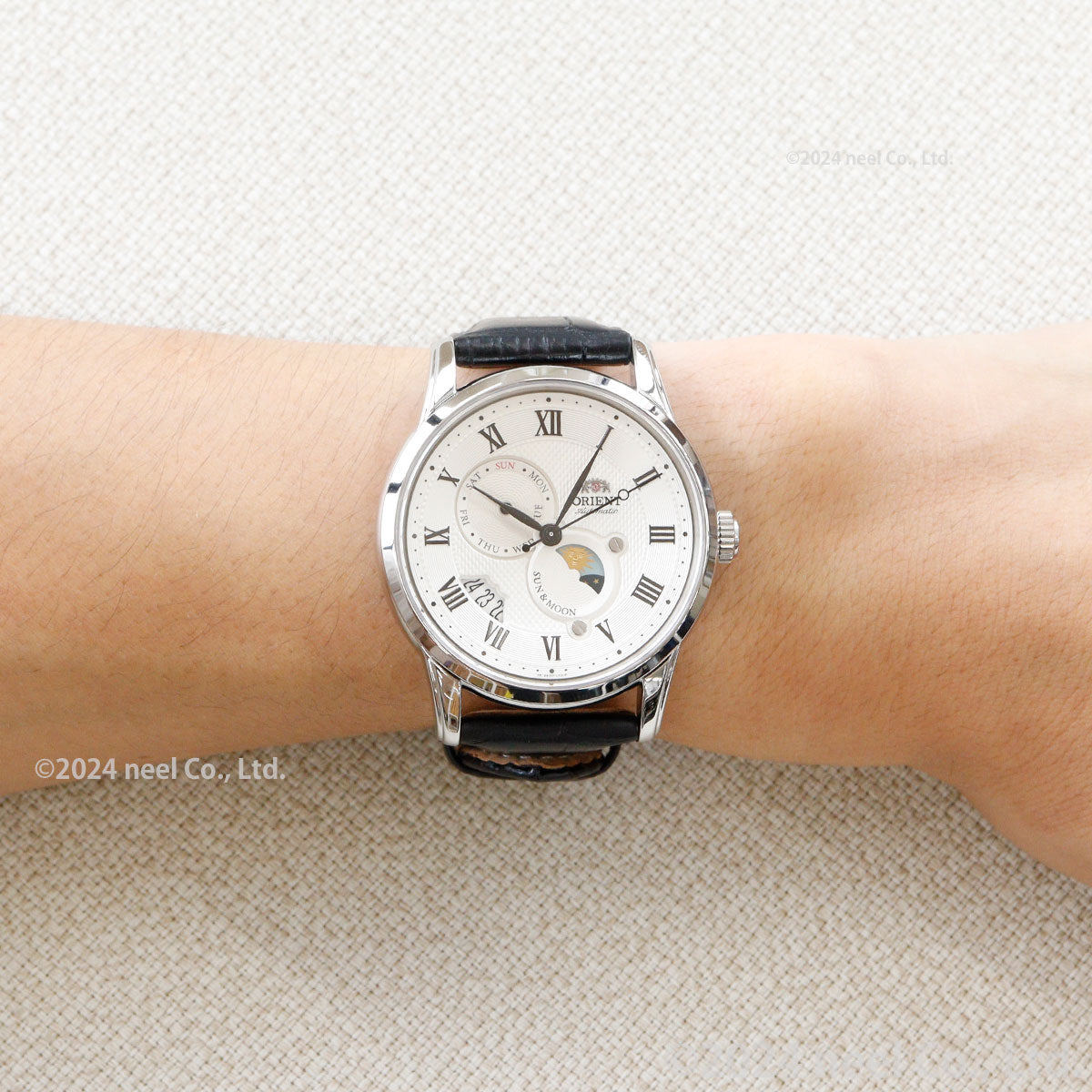 オリエント ORIENT クラシック CLASSIC 腕時計 メンズ 自動巻き オートマチック メカニカル サン&ムーン RN-AK0005S