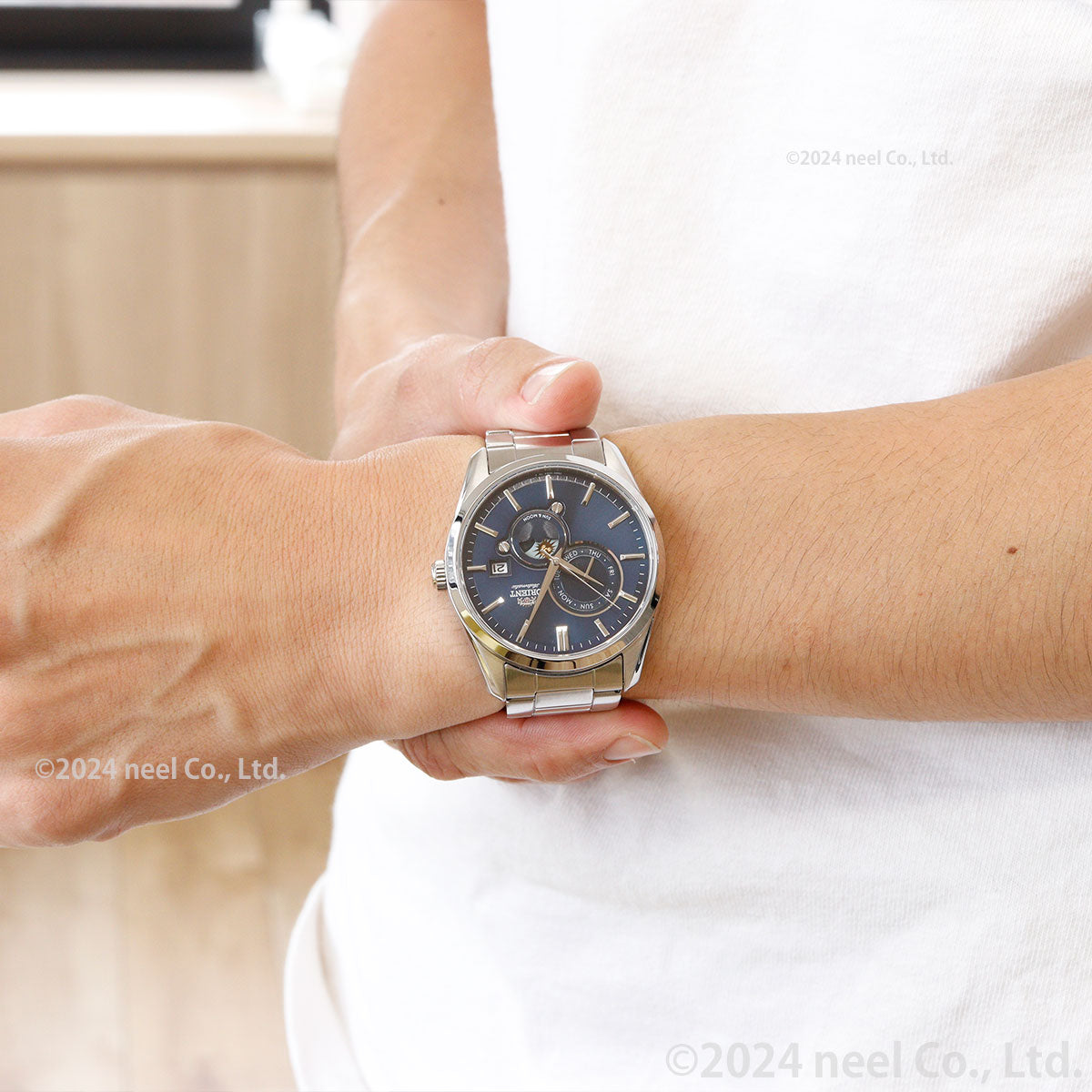 オリエント 腕時計 メンズ 自動巻き 機械式 ORIENT コンテンポラリー CONTEMPORARY サン&ムーン RN-AK0303L