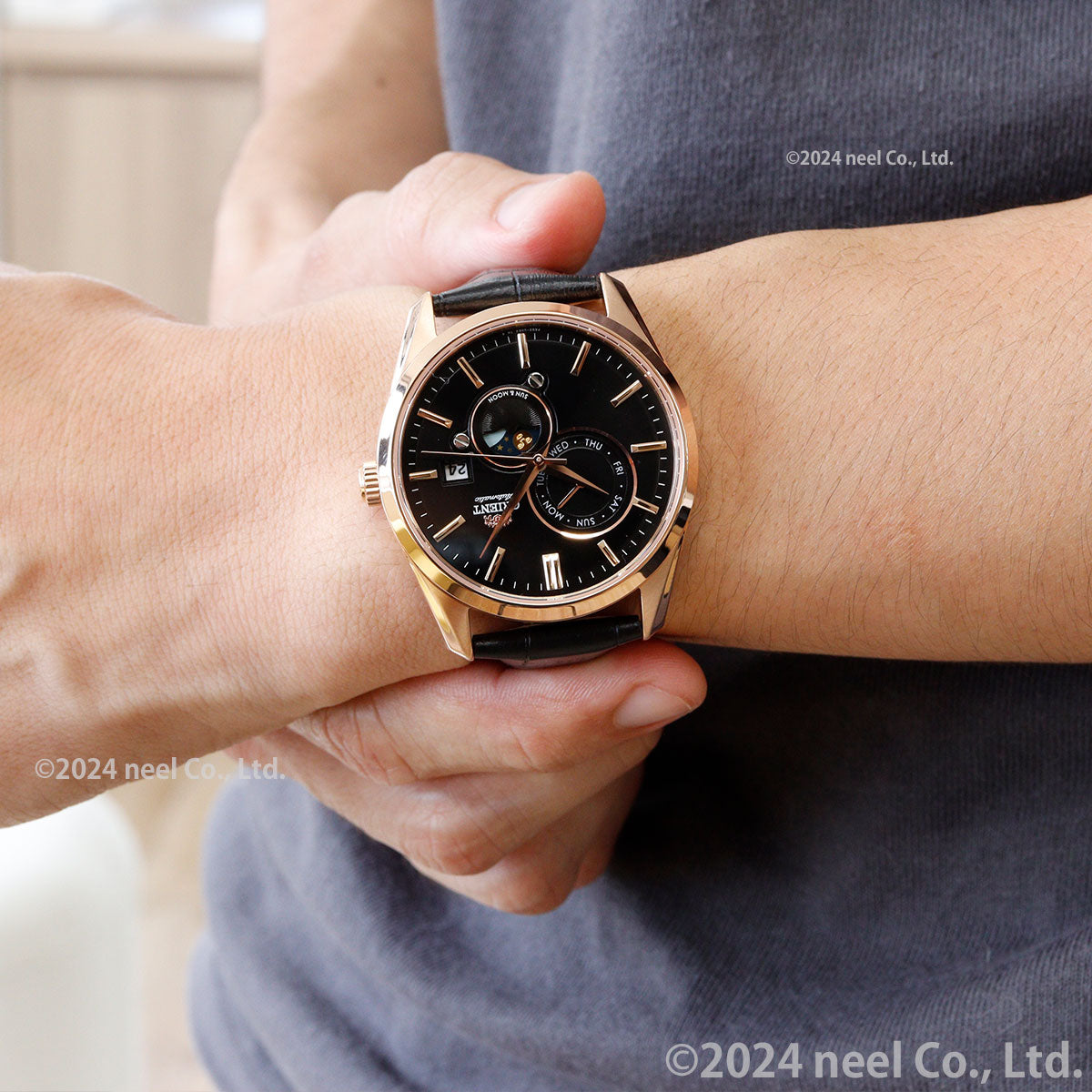 オリエント 腕時計 メンズ 自動巻き 機械式 ORIENT コンテンポラリー CONTEMPORARY サン&ムーン RN-AK0304B
