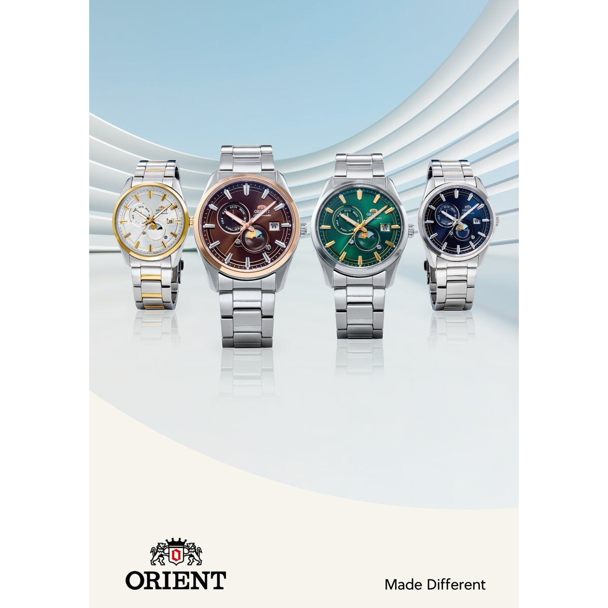 オリエント ORIENT コンテンポラリー Contemporary オリエントストレット サンアンドムーン SUN & MOON 自動巻 腕時計 RN-AK0314E Orient Stretto【2026 新作】