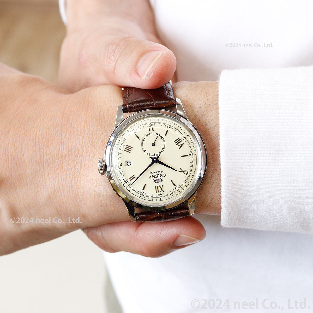 オリエント ORIENT クラシック バンビーノ Bambino 腕時計 メンズ 自動巻 手巻 機械式 RN-AP0105Y