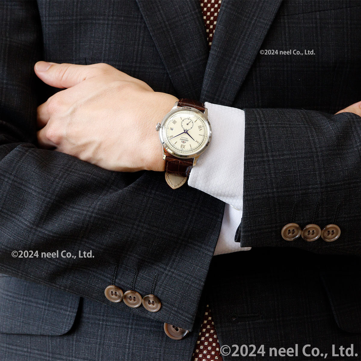 オリエント ORIENT クラシック バンビーノ Bambino 腕時計 メンズ 自動巻 手巻 機械式 RN-AP0105Y
