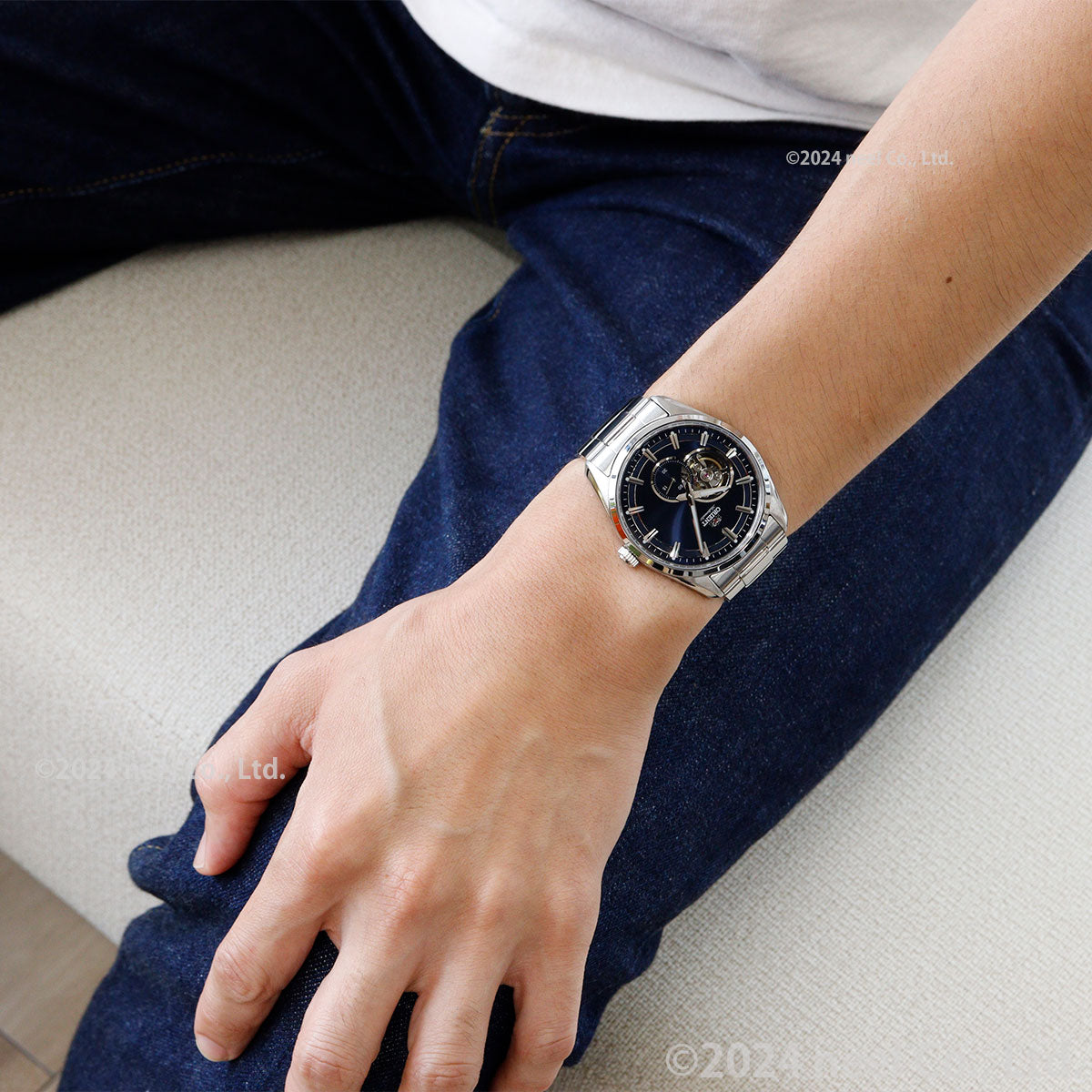 オリエント 腕時計 メンズ 自動巻き 機械式 ORIENT コンテンポラリー CONTEMPORARY セミスケルトン RN-AR0002L