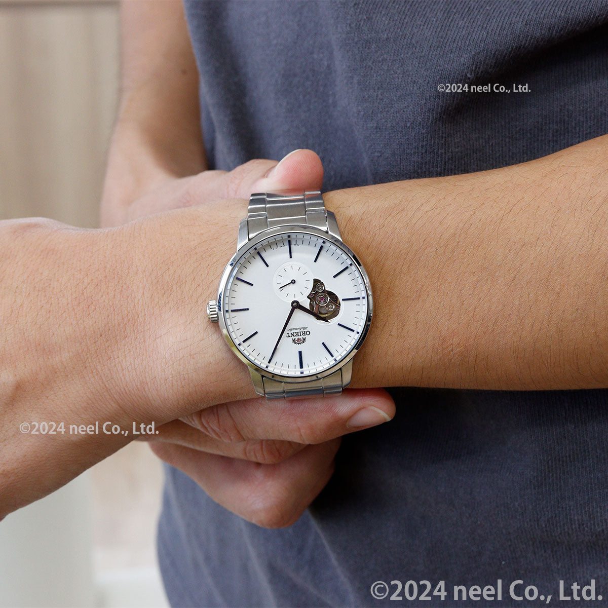オリエント ORIENT 腕時計 メンズ 自動巻き メカニカル コンテンポラリー CONTEMPORARY セミスケルトン RN-AR0102S