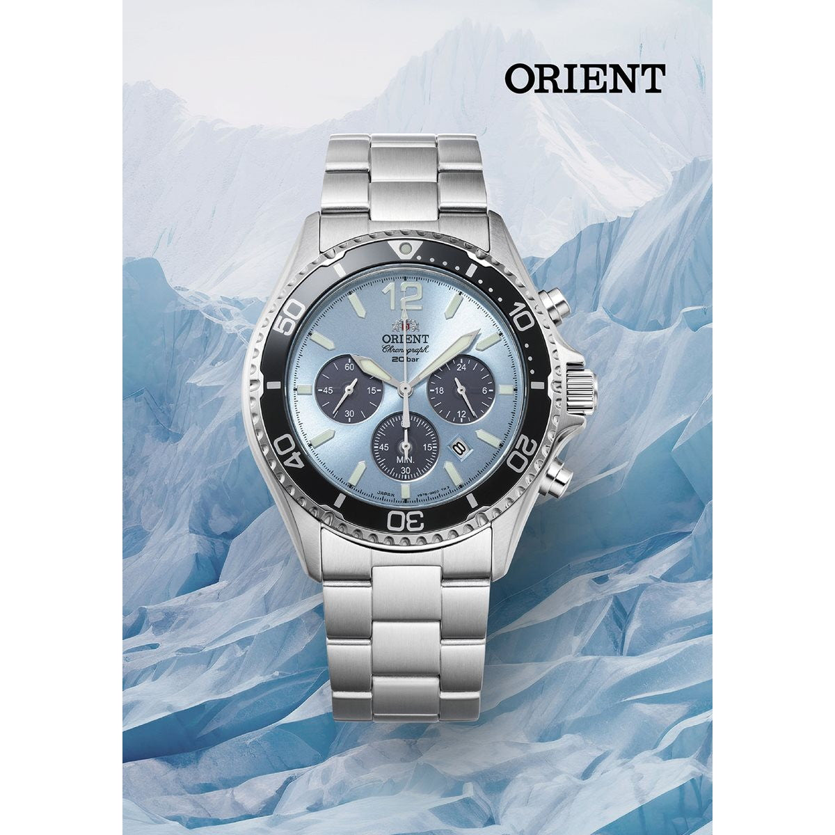 オリエント ORIENT スポーツ マコ Mako ソーラーパワード クロノグラフ 腕時計 メンズ RN-TX0206L