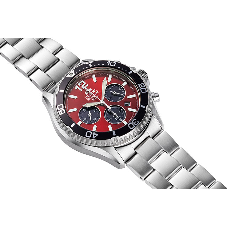オリエント ORIENT スポーツ マコ Mako ソーラーパワード クロノグラフ 腕時計 メンズ RN-TX0207R