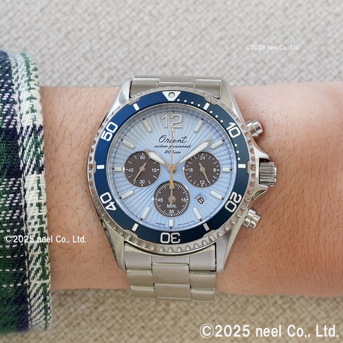 オリエント ORIENT スポーツ マコ Mako ソーラーパワード クロノグラフ オリエント75周年 限定モデル 腕時計 メンズ RN-TX0210L【2025 新作】