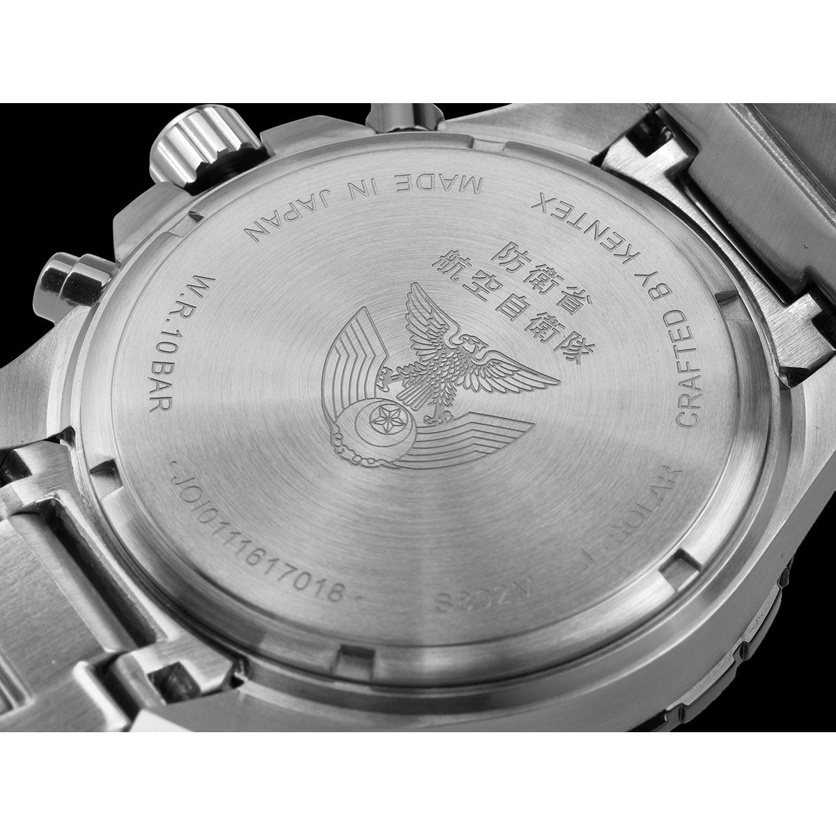 ケンテックス KENTEX ソーラー 腕時計 時計 メンズ JASDF 航空自衛隊 ソーラープロ JSDF SOLAR Pro クロノグラフ 日本製 S802M-1