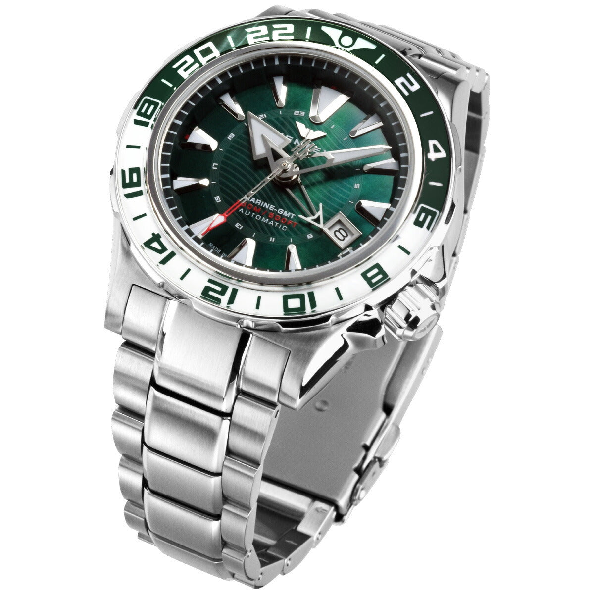 ケンテックス KENTEX マリンGMT グリーンMOP 限定188本 MARINE GMT Green-MOP 腕時計 メンズ 自動巻き 日本製 S820X-11【2025 新作】