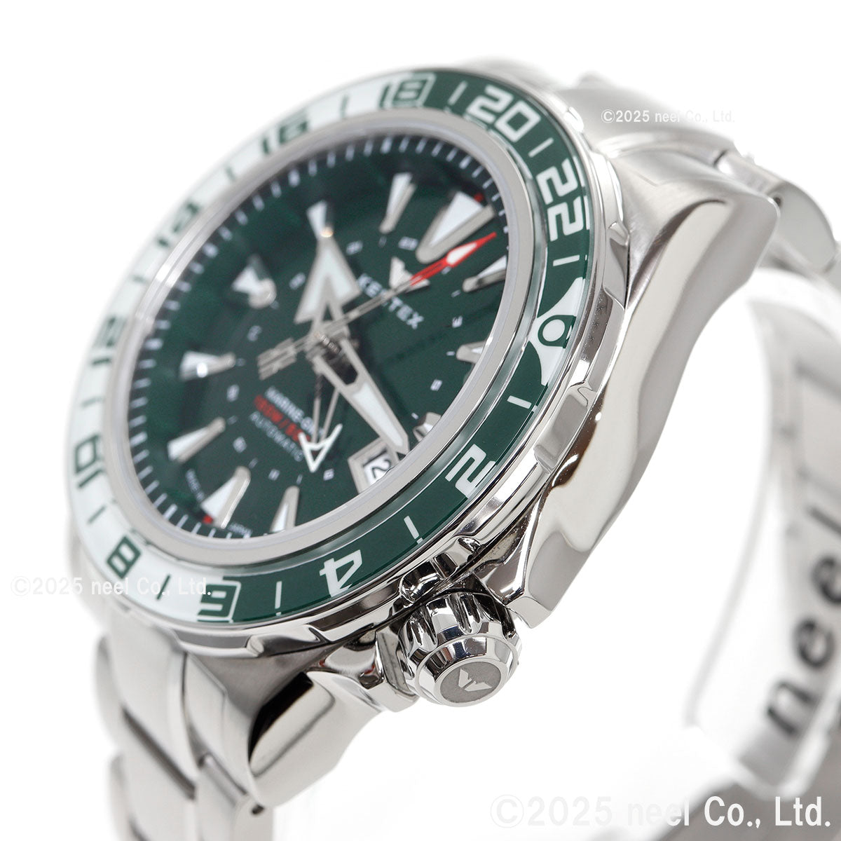 ケンテックス KENTEX マリンGMT グリーンMOP 限定188本 MARINE GMT Green-MOP 腕時計 メンズ 自動巻き 日本製 S820X-11【2025 新作】