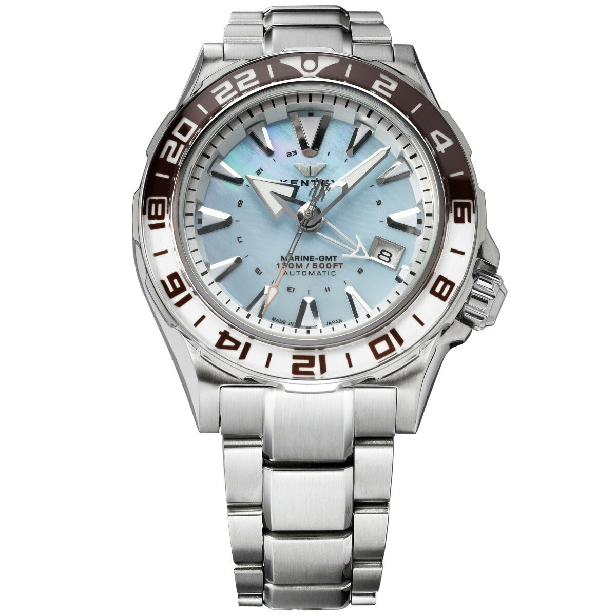 ケンテックス KENTEX マリンGMT アイスブルーMOP 限定99本 MARINE GMT IceBlue-MOP 腕時計 メンズ 自動巻き 日本製 S820X-12【2025 新作】