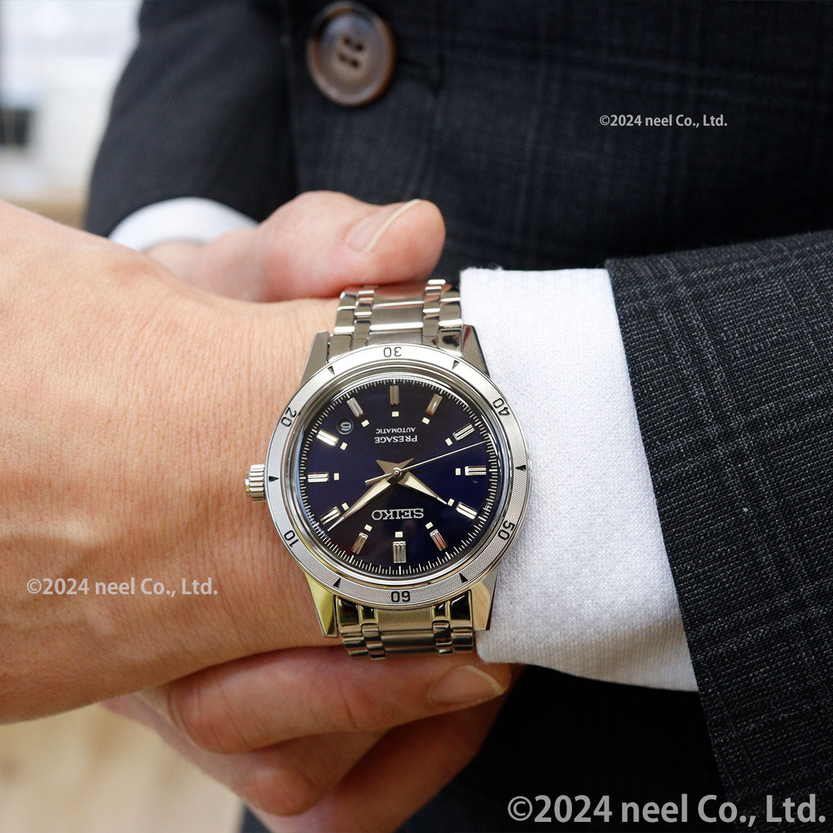 セイコー プレザージュ SEIKO PRESAGE 自動巻き メカニカル 腕時計 メンズ SARY247 Style60's ネイビー【2024 新作】