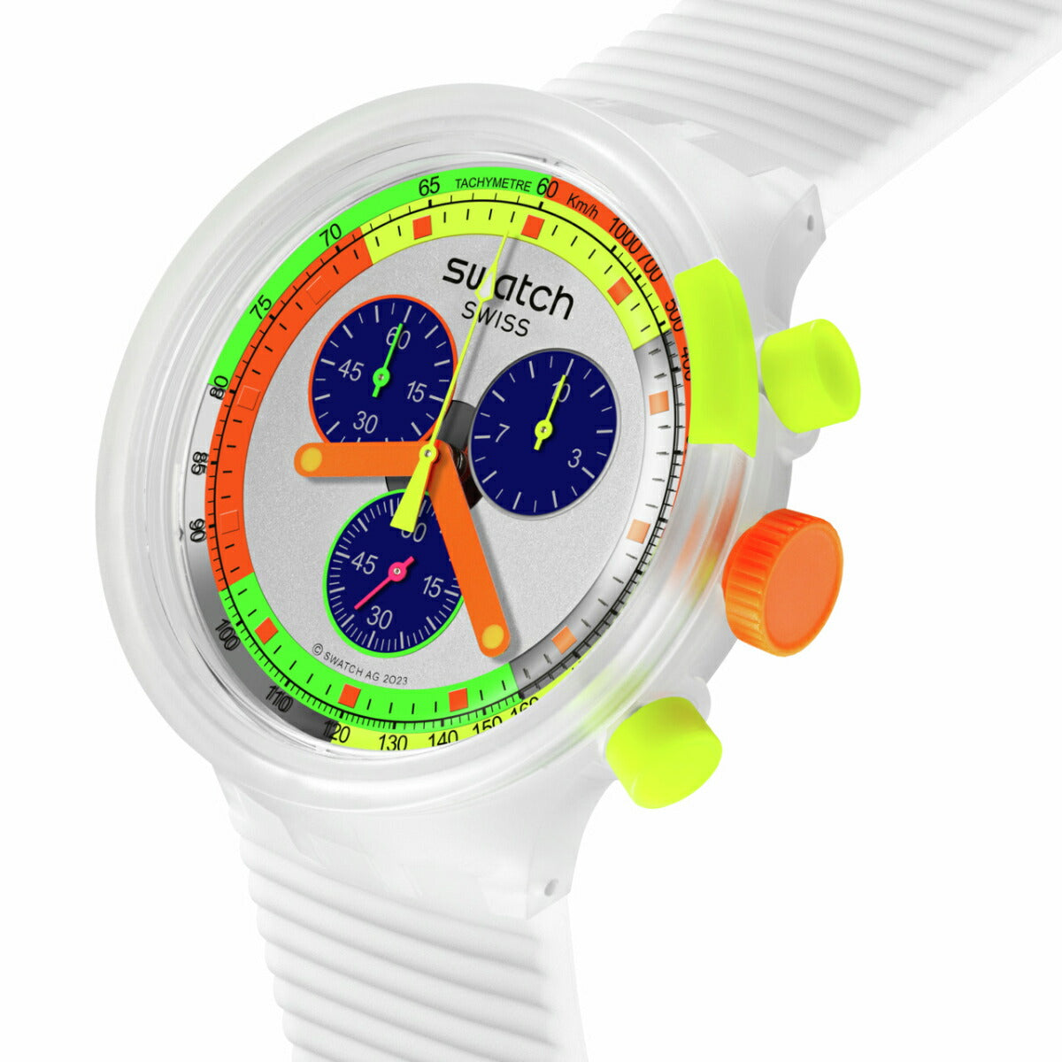 swatch スウォッチ ビッグボールド BIG BOLD SWATCH NEON JELLY 腕時計 メンズ レディース SB02K100【2024 新作】
