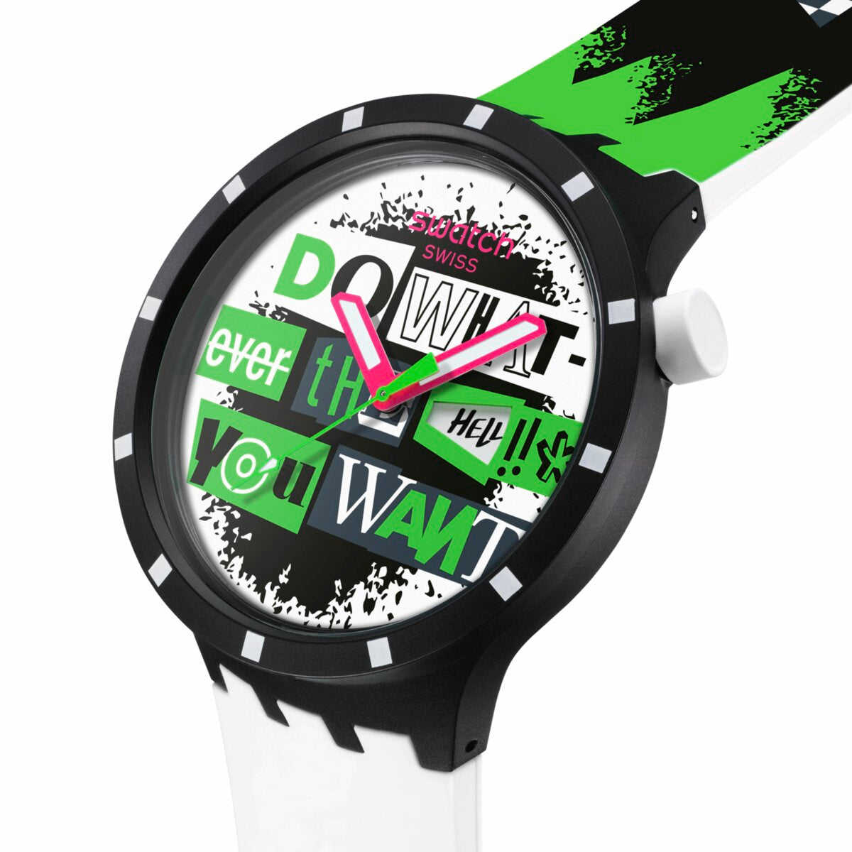 swatch スウォッチ 腕時計 メンズ レディース ビッグボールド BIG BOLD SWATCH NO RULES LASH OUT SB03B701【2025 新作】