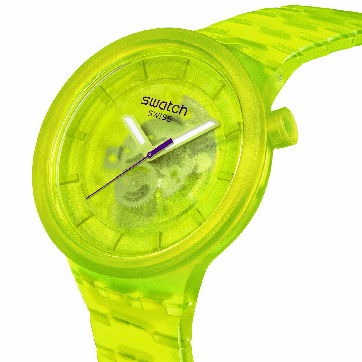 swatch スウォッチ 腕時計 メンズ レディース オリジナルズ ビッグボールド バイオソース BIG BOLD BIOSOURCED YELLOW JOY SB05J103【2024 新作】