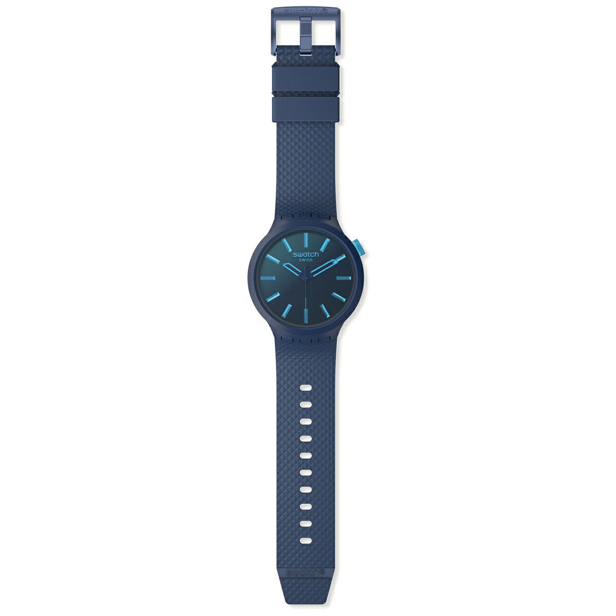 swatch スウォッチ 腕時計 メンズ レディース オリジナルズ ビッグボールド バイオソース BIG BOLD BIOSOURCED INDIGO GLOW SB05N113【2024 新作】